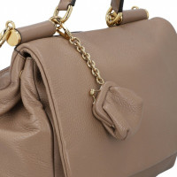 Dolce & Gabbana Sicily Bag Leather in Taupe
