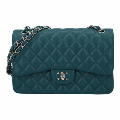 Chanel Classic Flap Bag Leather in Petrol