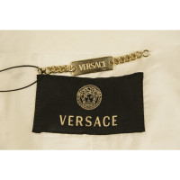 Versace Giacca/Cappotto in Cotone in Bianco