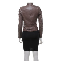 Vent Couvert Leather jacket in grey brown