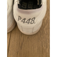 P448 Sneakers aus Leder in Weiß