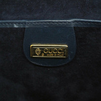 Gucci Bamboo Bag en Cuir en Bleu