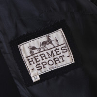 Hermès Suede jas in zwart