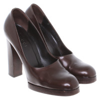 Gucci Pumps/Peeptoes Leather in Brown