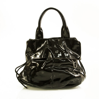Blumarine Handtasche aus Lackleder in Schwarz