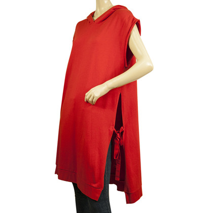 Mm6 Maison Margiela Jacke/Mantel aus Baumwolle in Rot