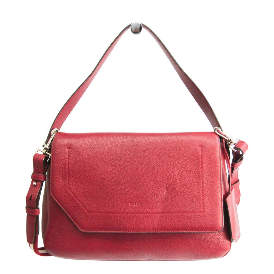 Bally Handbag Leather in Red