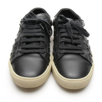 Saint Laurent Sneakers aus Leder in Schwarz