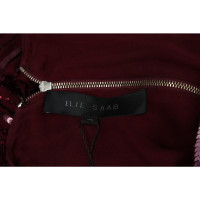 Elie Saab Dress Silk in Bordeaux