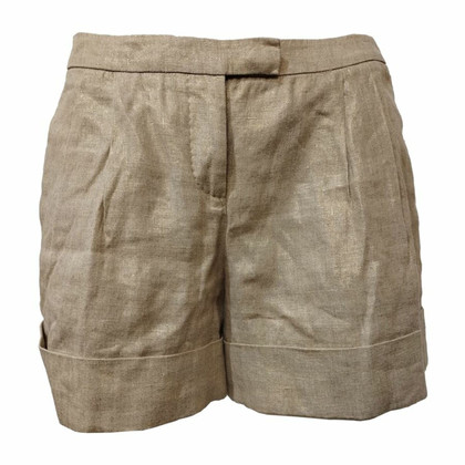 Alexander McQueen Shorts Linen in Beige
