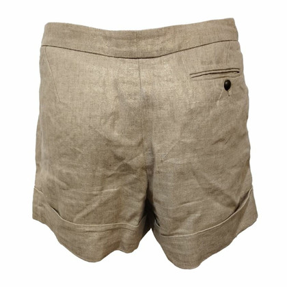 Alexander McQueen Shorts Linen in Beige