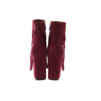 Red (V) Stiefeletten aus Leder in Bordeaux