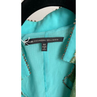 Alessandro Dell'acqua Blazer Silk in Turquoise