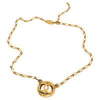 Chanel Vintage collier avec pendentif logo