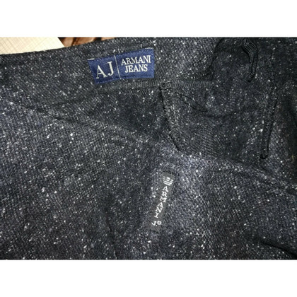 Armani Jeans Rock aus Wolle in Schwarz