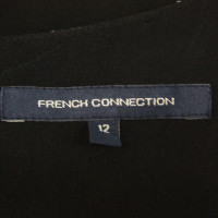 French Connection zijden jurk in zwart