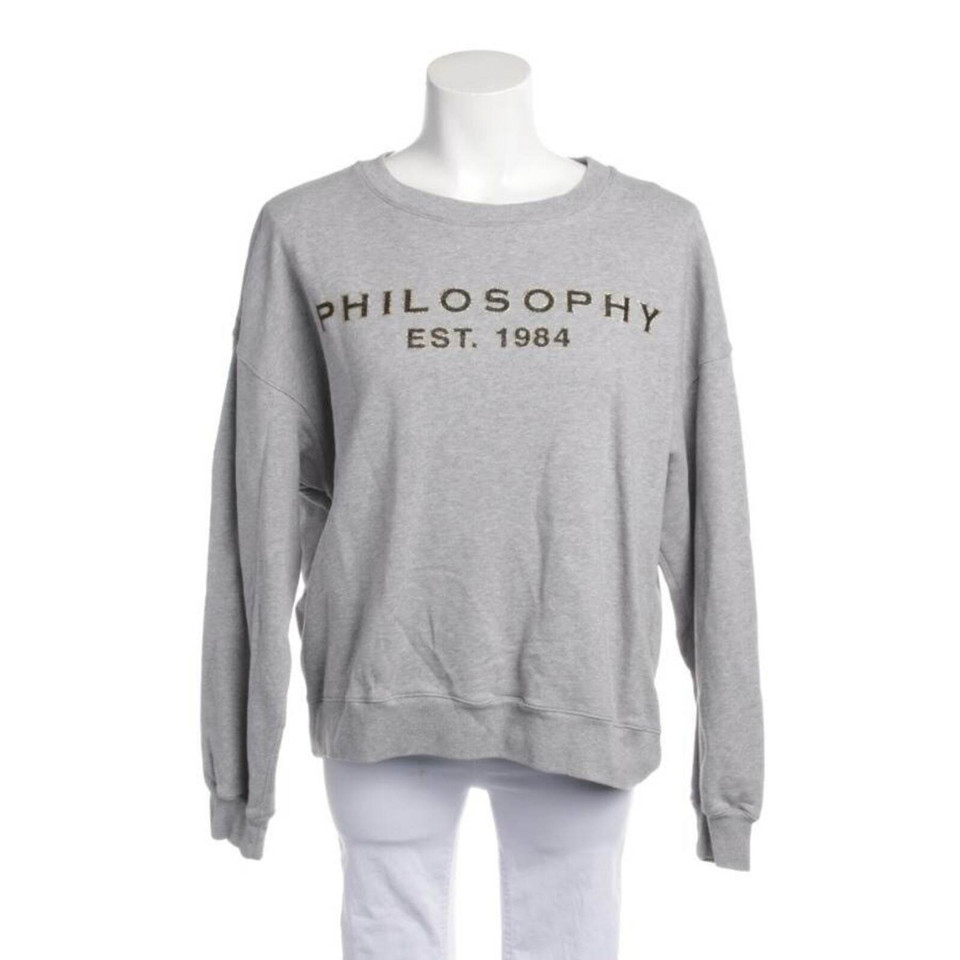Philosophy Di Lorenzo Serafini Top Cotton in Grey