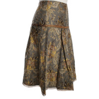 Roberto Cavalli Folding skirt with floral pattern