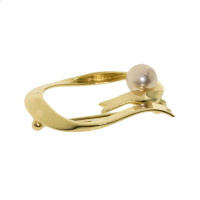 Mikimoto Brosche aus Gelbgold in Gold