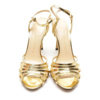 Charlotte Olympia Sandals Leather in Silvery