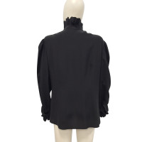 Alexander McQueen zwarte zijden blouse