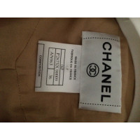 Chanel Kleid aus Leder in Creme