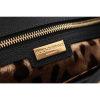 Dolce & Gabbana Sicily Bag aus Leder in Schwarz