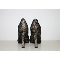 La Perla Pumps/Peeptoes aus Canvas in Beige