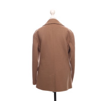 S Max Mara Jacket/Coat Wool in Brown