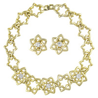 Pierre Balmain Star Set Necklace and Earrings