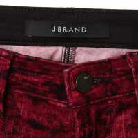 J Brand Pantalon velours Bordeaux