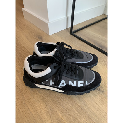 Chanel Trainers Canvas in Black