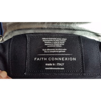 Faith Connexion Handtas Leer in Zilverachtig