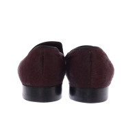 Céline Slipper/Ballerinas aus Leder in Bordeaux