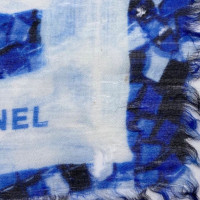 Chanel Echarpe/Foulard en Laine en Bleu