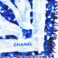 Chanel Schal/Tuch aus Wolle in Blau