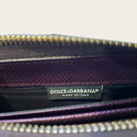 Dolce & Gabbana Täschchen/Portemonnaie aus Leder in Violett
