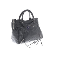 Balenciaga City Bag aus Leder in Grau