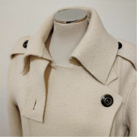 Christian Dior Jacke/Mantel aus Wolle in Weiß