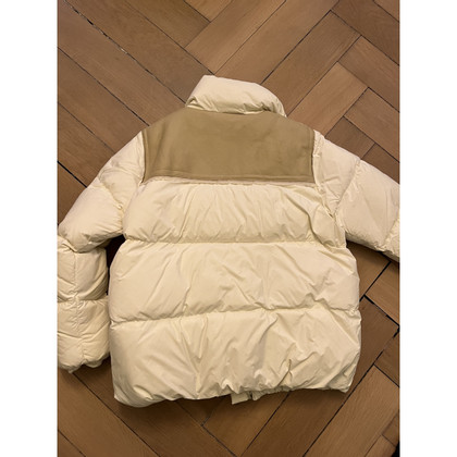 Moncler Jacke/Mantel aus Baumwolle in Beige