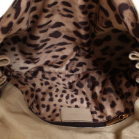 Dolce & Gabbana Handtasche aus Leder in Beige