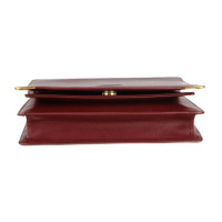 Cartier Clutch Bag Leather in Bordeaux