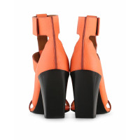 Chloé Sandalen aus Leder in Orange