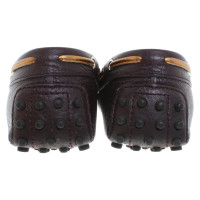 Tod's Brown leather moccasins