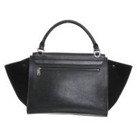 Céline Trapeze Bag aus Leder in Schwarz