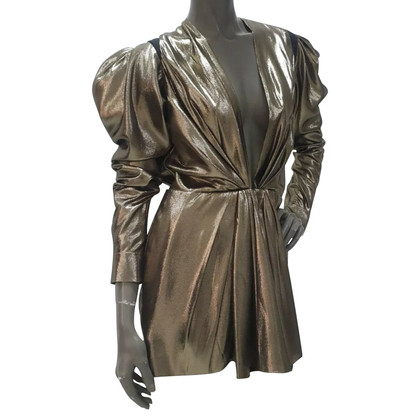 Saint Laurent Kleid aus Seide in Gold