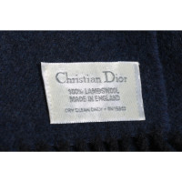 Christian Dior Sciarpa in Lana in Blu