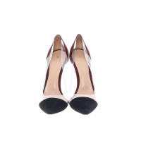 Gianvito Rossi Pumps/Peeptoes aus Leder in Bordeaux