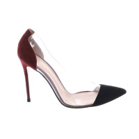 Gianvito Rossi Pumps/Peeptoes aus Leder in Bordeaux