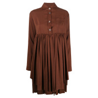 Romeo Gigli Dress Silk in Brown